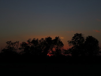 豊岡天竜川グラウンドから眺める日没