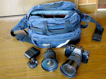 旅行用のフィルム・カメラセット