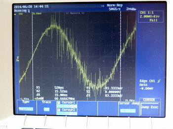 FM高周波増幅回路の波形