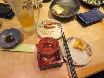 懇親会で飲む日本酒