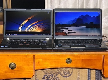 Lenovoと東芝のノートパソコン